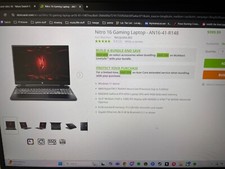 Notebook para jogos Acer Nitro 16 Ryzen 7 RTX 4050 16GB DDR5 1TB NVME AN16-41-R6WV comprar usado  Enviando para Brazil