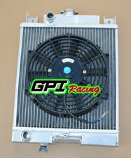 Alluminio radiatore + fan per Suzuki Swift Cultus SF GTI 1989-1994 MT 90  91 MK2 na sprzedaż  Wysyłka do Poland
