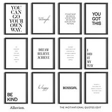 Motivational quote prints for sale  PULBOROUGH