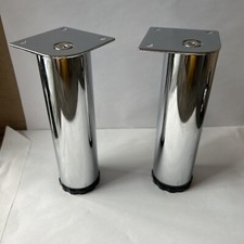 Chrome adjustable legs for sale  DOWNHAM MARKET