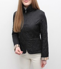 Jaqueta feminina BURBERRY acolchoada com zíper completo casaco Nova xadrez forrada preta XS INGLATERRA comprar usado  Enviando para Brazil