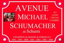 Plaque rue schumacher d'occasion  Chambéry