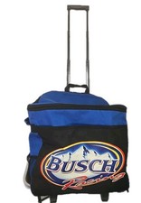 Bolsa térmica Busch Beer Racing grande isolada azul NASCAR Rolling Tote Drink Hold comprar usado  Enviando para Brazil