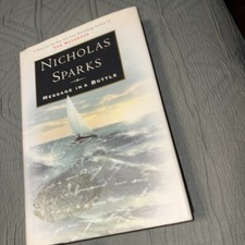 Signed Book Message in a Bottle by Nicholas Sparks  (Uncut Edges) 1st Edition comprar usado  Enviando para Brazil