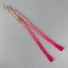 Jaqueta quimono japonesa Haori Himo gravatas acessório seda branco rosa OJ188, usado comprar usado  Enviando para Brazil