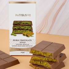 Barra de chocolate PatisLove Dubai 100g – Chocolate gourmet premium, deleite de luxo comprar usado  Enviando para Brazil