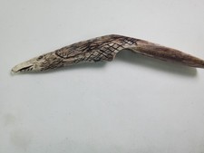 Chifre de sapato antigo osso águia gravado sólido exclusivo feito à mão chifre comprar usado  Enviando para Brazil
