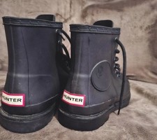 Black hunter boots for sale  LONDON