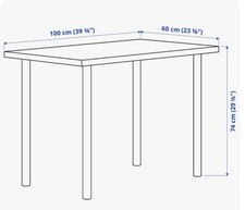 Ikea linnmon adils gebraucht kaufen  Worms