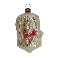 Ornamento de vidro anão/gnomo em tronco de árvore, ~ 1910 (# 17316) comprar usado  Enviando para Brazil