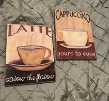 Latte cappuccino signs for sale  Silver Springs