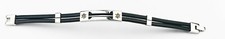 Bracelet acier cuir d'occasion  Talant