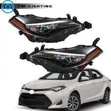 Faróis de halogênio faróis laterais esquerdo e direito para 2017-18 19 Toyota Corolla L LE comprar usado  Enviando para Brazil
