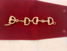 Chunky goldtone horseshoe for sale  LONDON