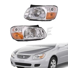 Par de conjunto de faróis para 2007-09 Kia Spectra esquerda+direita 2 peças com lâmpadas comprar usado  Enviando para Brazil