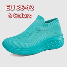 Meia feminina casual respirável mocassins plataforma sapatos de salto sapatos preguiçosos comprar usado  Enviando para Brazil