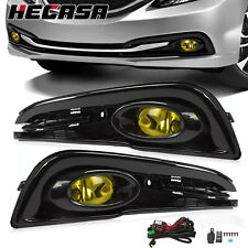 Usado, Compatível com 2013-2015 Honda Civic 4DR Sedan amarelo para-choque luzes de neblina de direção + interruptor L+R comprar usado  Enviando para Brazil