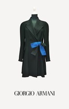 GIORGIO ARMANI _ ITALY _ PRE FALL 2016 _ UNLINED _ WOOL & CASHMERE WRAP COAT na sprzedaż  PL