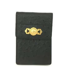 Estojo de cigarro de couro GIANNI VERSACE Sunburst preto/2BD1308 comprar usado  Enviando para Brazil