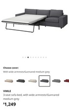 Available ikea vimle for sale  LONDON
