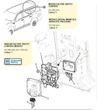 GM Active Safety Control & Digital Manifold Absolute Pressure Module 84960563 comprar usado  Enviando para Brazil