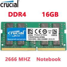 CRUCIAL DDR4 16GB 1X16 2666 PC4-21300 Laptop 260-Pin SODIMM Notebook Memory RAM  comprar usado  Enviando para Brazil