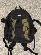 Mochila fotográfica Canon Deluxe câmera preta verde oliva bolsa de náilon 200EG LIMPA comprar usado  Enviando para Brazil