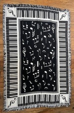 Teclado de notas musicais cobertor tecido   comprar usado  Enviando para Brazil