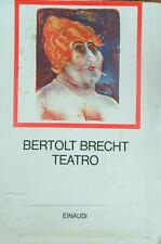 Teatro. 4vv brecht usato  Italia