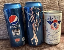 Usado, Lote (3) 1984 2012 Michael Jackson 5 World Tour Pepsi latas ruins 16 Oz comprar usado  Enviando para Brazil