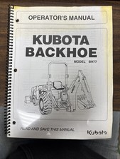 Kubota backhoe manual for sale  Franklin