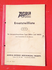 Agria ersatzteilliste universa gebraucht kaufen  Ehrenberg