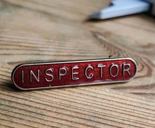 Transport inspector enamel for sale  LONDON