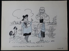 Gus dessin original d'occasion  Coulans-sur-Gée