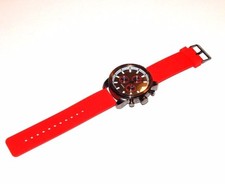 RELÓGIO QUARTZO JAPÃO MOVT AÇO INOXIDÁVEL TRASEIRO VERMELHO comprar usado  Enviando para Brazil