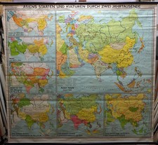 Vintage wandtafel karte gebraucht kaufen  Berghülen