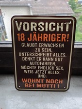 Geburtstag blechschild jahre gebraucht kaufen  Malsfeld