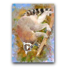 Lemur art card for sale  Pasco