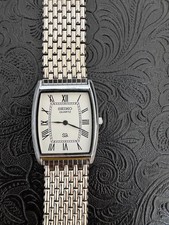 Relógio de pulso masculino vintage Seiko quartzo fino mostrador branco comprar usado  Enviando para Brazil