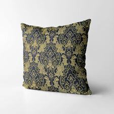 Usado, Capa/travesseiro personalizada Wk202a azul ouro damasco flor chenille comprar usado  Enviando para Brazil