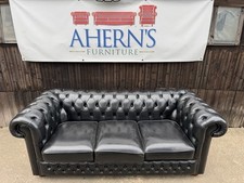 Antique black leather for sale  BOSTON