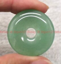 Pingente amuleto da sorte círculo jade verde claro aventurina natural 25/30/35mm comprar usado  Enviando para Brazil
