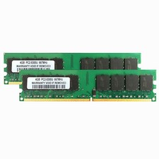 Memória RAM UDIMM desktop para Intel 2x 4GB 2RX8 PC2-5300U DDR2 667Mhz 240 pinos 、, usado comprar usado  Enviando para Brazil