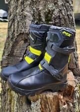 Botas de neon pretas usadas Profirst MX motocross bicicleta suja meninos crianças jovens tamanho 4 comprar usado  Enviando para Brazil