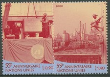 UNO Genf 2000 UNO-Hauptquartier New York 391/92 postfrisch, usado comprar usado  Enviando para Brazil