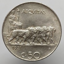 Centesimi leoni 1921 usato  Villaricca