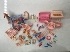 Usado, EUA PRODUTO RENWAL CASA DE BONECAS ROSA QUARTO DE BEBÊ CERCADINHO CARRINHO DE BEBÊ PENICO RARO comprar usado  Enviando para Brazil