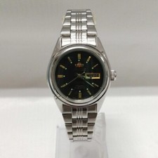 ORIENT NQ1P-QO relógio feminino automático mostrador preto analógico redondo do Japão comprar usado  Enviando para Brazil