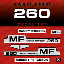 Usado, Massey Ferguson 260 MF Trator Aftermarket Adesivo Adesivo Aufkleber Conjunto comprar usado  Enviando para Brazil
