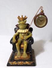 Relógio de borla de resina fundida Frog Prince on Throne, usado comprar usado  Enviando para Brazil